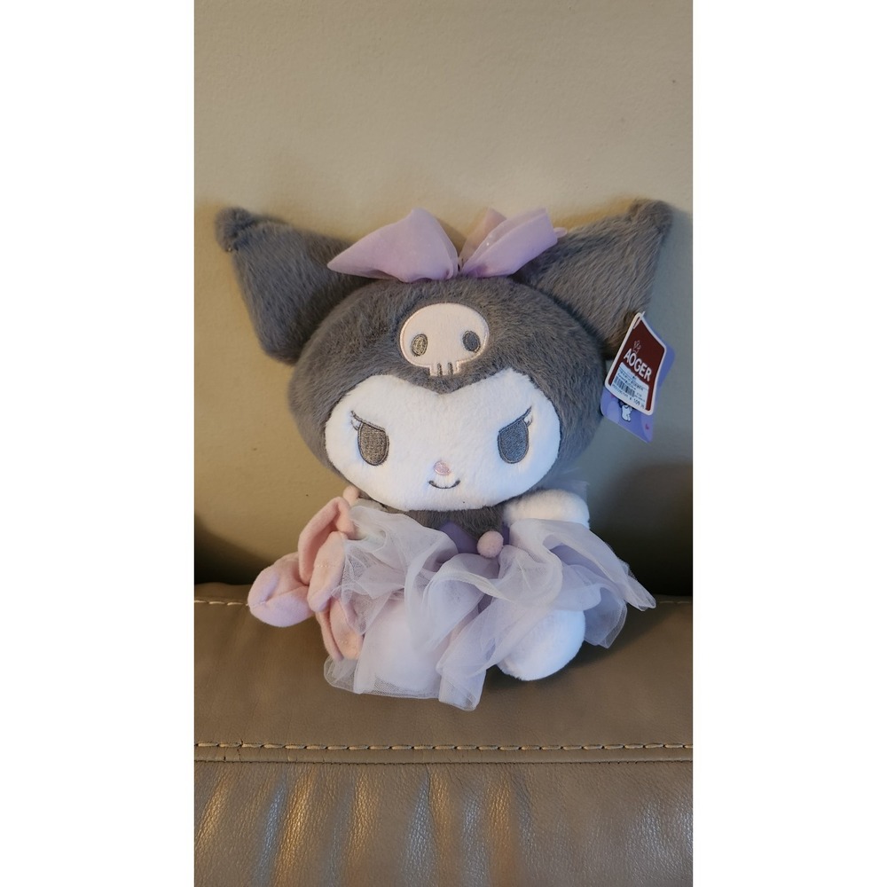 Genuine Aoger x Sanrio "Romantic Flower Series" Kuromi Plush Doll 10 Inch